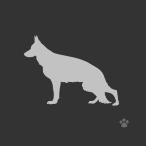 German shepherd dog silhouette
