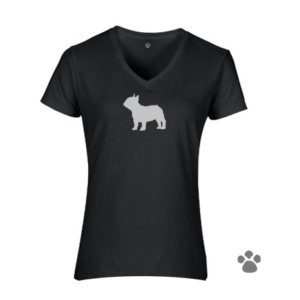 pug dog silhouette tshirt